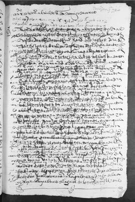 Arriendo hecho por D. Gaspar Abráldez Feijoo, canónigo de Santiago, tenenciero de la tenencia de D. Nuño, a Domingo de Cores, cantero, vecino de la colación de San Xoán Apóstolo, morador en el lugar de Lermo de Arriba, de tres agros sitos en el camino que va hacia el monasterio de Belvís, durante nueve años y por una pensión anual de cinco cargas y cuatro ferrados de trigo