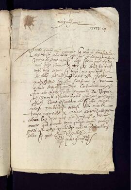 Petición de Pedro García, como procurador de doña Catalina de Fonseca, abadesa del monasterio de San Paio y doña Juana de Fonseca a Gonzalo de Reguera, escribano, de un privilegio de 30.000 maravedís de juro que tenía de Su Majestad sobre las rentas de la villa de Pontevedra