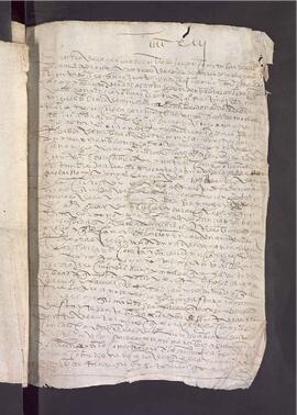 Admisión como primera voz a favor de Juan Nicos, vecino de San Xiao de Arnois, de un foro hecho por el cabildo de Santiago a Fernando Nicos y María Nicos del lugar de Arnois, sito en la citada feligresía, por sus vidas y tres voces, por renta anual de 10 rapadas de centeno, un par de capones y un cabrito