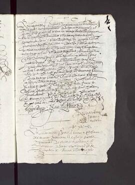 Carta de pago a Diego de Pol, mercader, vecino de la ciudad de Santiago, en nombre del señor Juan de Mondragón, racionero de Santiago, cumplidor del ánima y testamento del difunto cardenal Juan de Mondragón, de Juan Rodríguez, pedrero, vecino de Santa María de Arbo, de treinta ducados, por haber finalizado la obra de la iglesia de San Salvador de Coiro