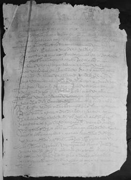 Carta de pago otorgada por Mateo de Bonifacio, residente en la ciudad de Santiago, en nombre de Francisco Labora, vecino de la ciudad de A Coruña, a favor de Gregorio de Santa Baia, receptor de las alcabalas de la villa de Pontevedra, que le entregó diecinueve mil cien reales como parte del pago de las alcabalas y media diezma que dicha villa paga a Su Majestad