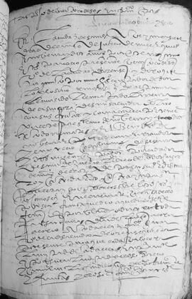 Acogimiento hecho por Benito Codeso, vecino de la ciudad de Ourense, de Francisco García, de la misma vecindad, en la mitad de la renta de la sinecura de San Salvador de Laro, que aquél había tomado en remate del conde de Altamira